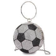 Rhinestone ball crossbody evening bag, view 8 - MRSLM