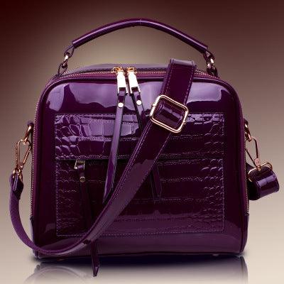 2021 new winter fashion leather handbag leather bag bag handbag tide shell cross Shoulder Bag Messenger Bag - MRSLM