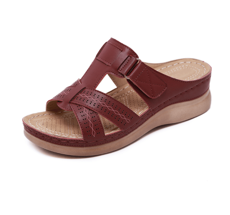Vintage wedge comfortable slippers - MRSLM