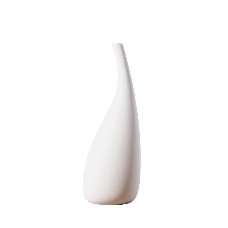 Nordic Decoration Home White Flower Vase Ins Small Simple Modern - MRSLM