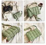 woven PU messenger bag, view 2 - MRSLM