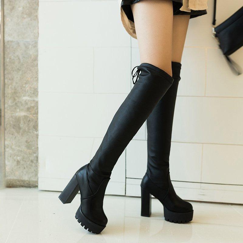 The New Ultra-high-heeled Slim Fashion Stretch Sleeve Boots - MRSLM