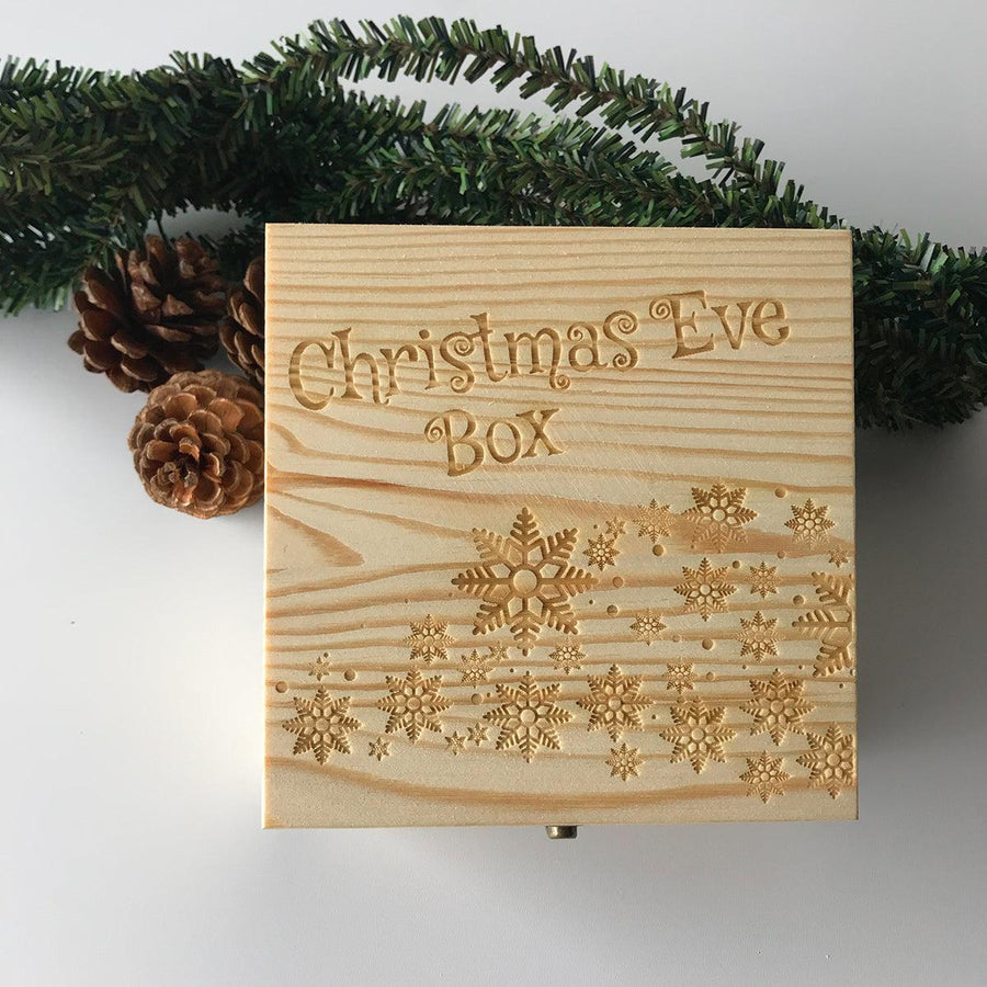Wooden Christmas Eve Gift Box Decoration Box Toys - MRSLM