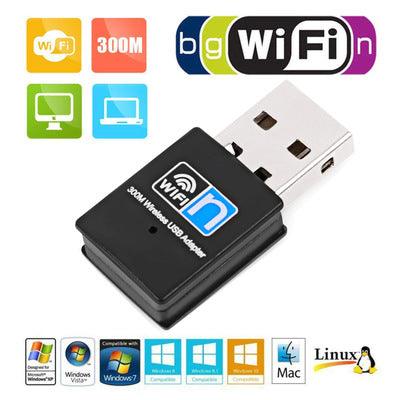 WIFI wireless receiver mini wireless card (Black) - MRSLM