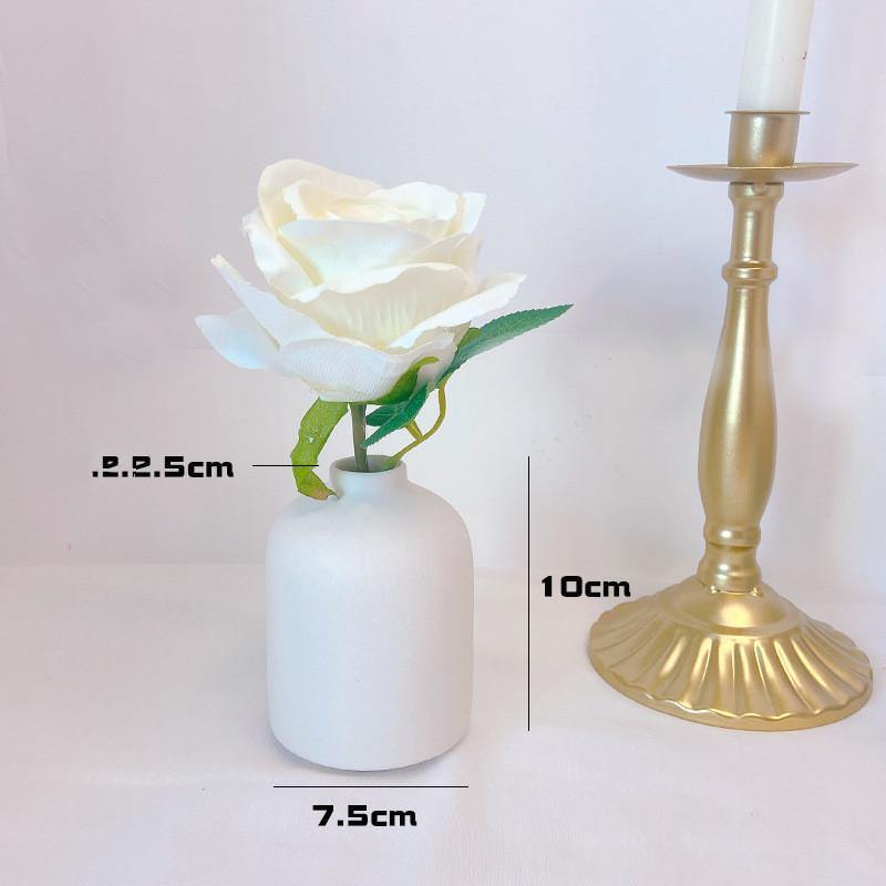 Ceramic Vase Decoration Accessories Desktop Flower Arrangement Container Hydroponics Flower Vase - MRSLM