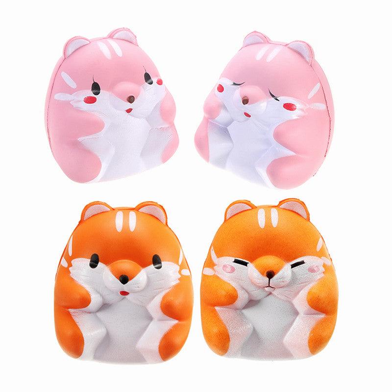 Squishy Hamster 8cm Slow Rising Cute Animals Collection Gift Decor Toy - MRSLM