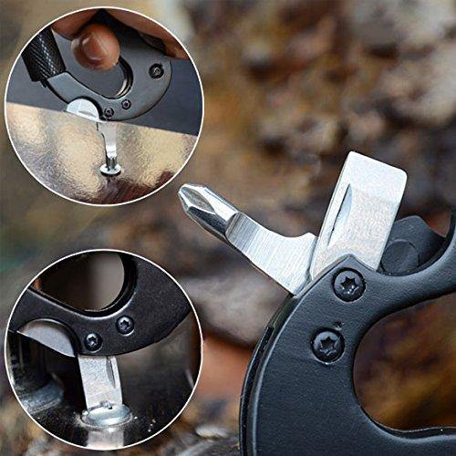 Multifunctional Camping Cutter Hanging Buckle 6 In 1 Tool Quick Release Buckle Buckle Folding Cutter - MRSLM