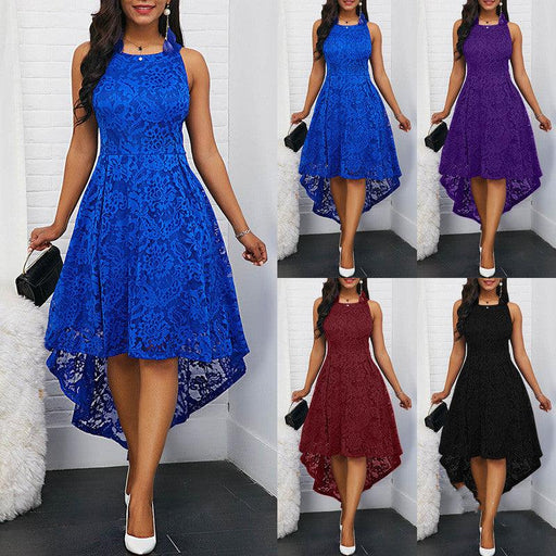 round neck sleeveless lace skirt - MRSLM