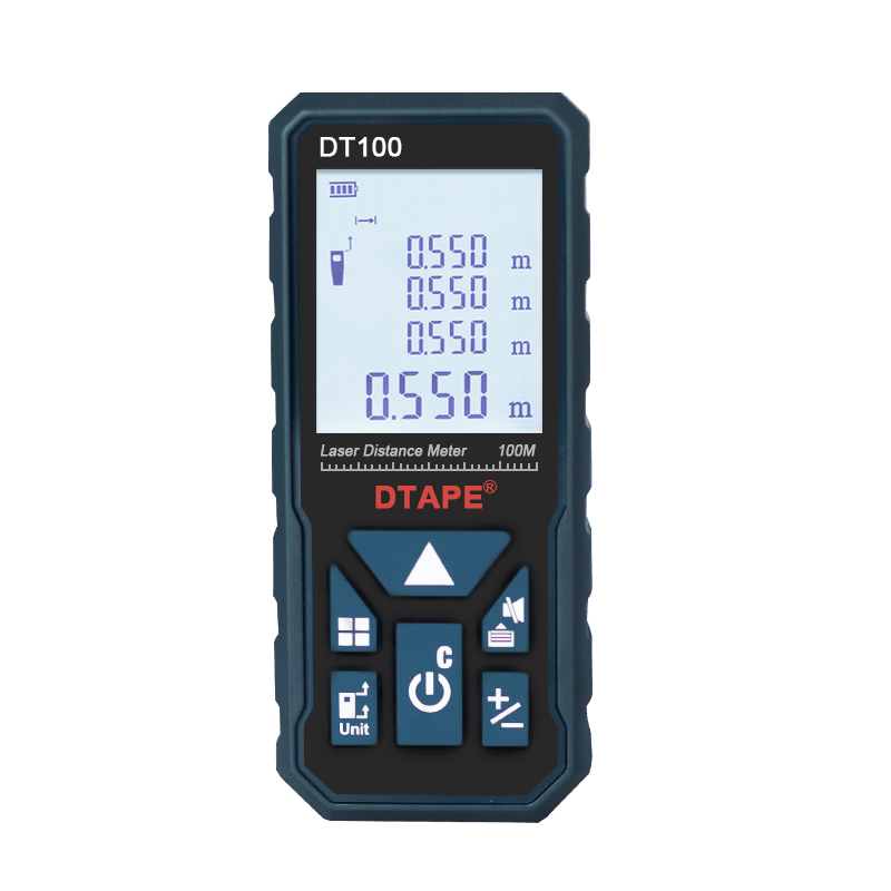 DTAPE DT50 DT80 DT100 DT120 2.0 Inch Backlight LCD Screen Digital Laser Rangefinder Distance Meter Single Continuous Area/Volume/Pythagorean Measurement 50m 80m 100m 120m - MRSLM