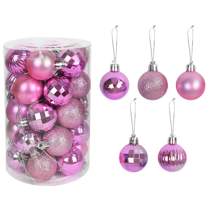 Colorful Christmas Tree Decoration Balls Set
