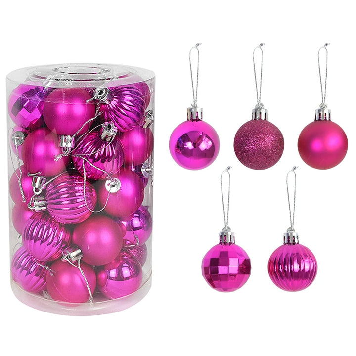 Colorful Christmas Tree Decoration Balls Set
