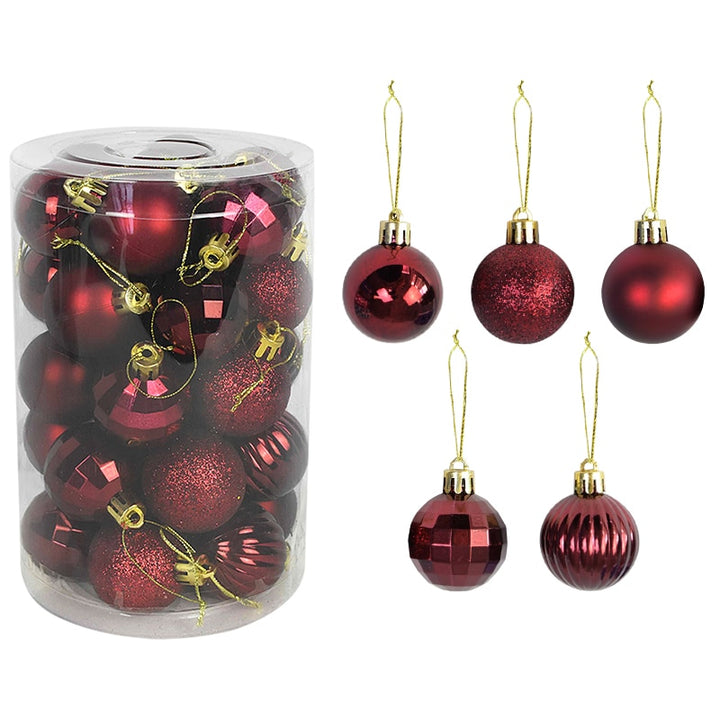 Colorful Christmas Tree Decoration Balls Set