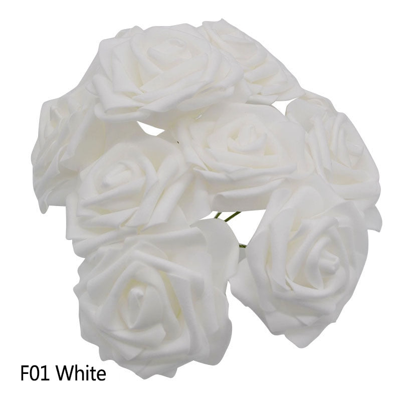 Set of 25 Artificial Foam Roses