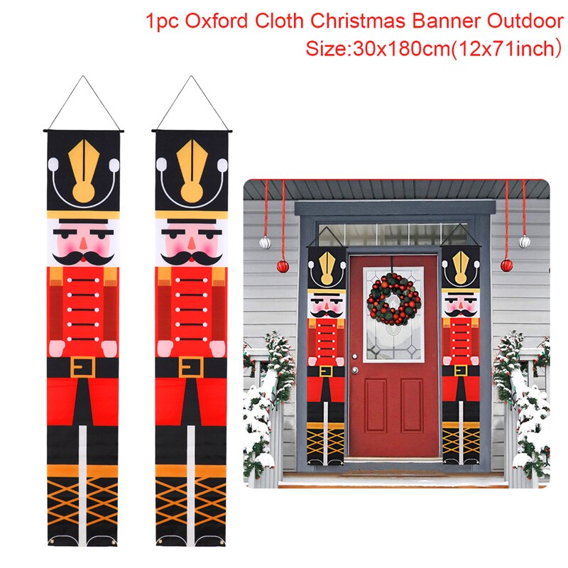 Merry Christmas Hanging Door Banners
