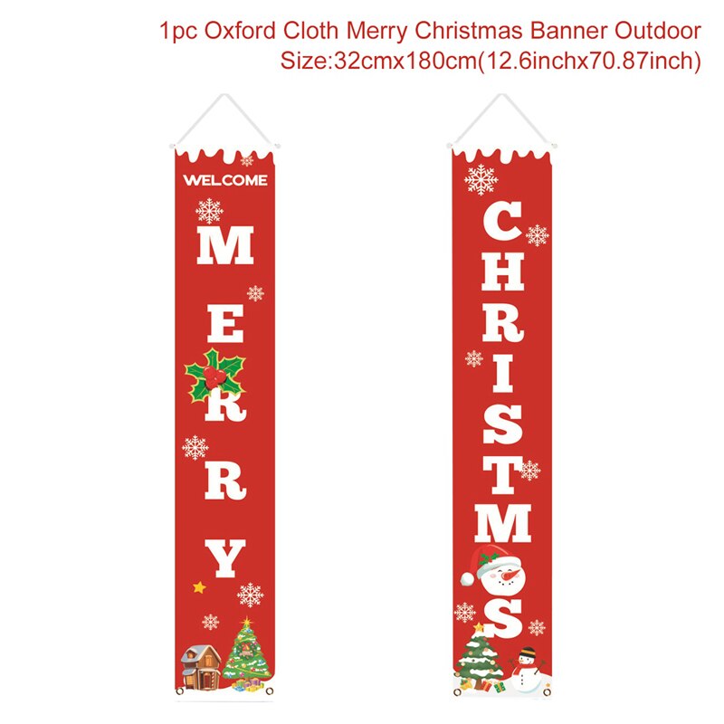 Merry Christmas Hanging Door Banners