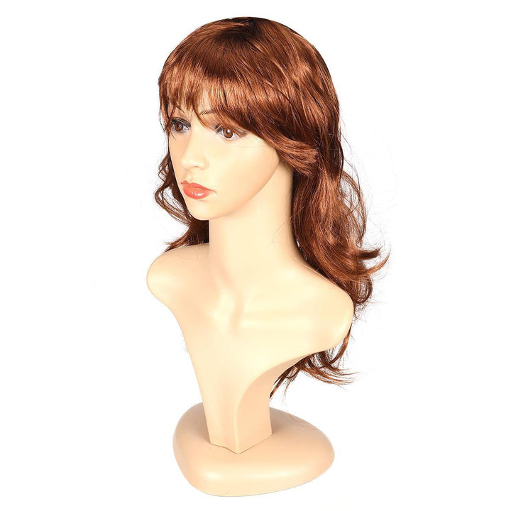 Long Curly Women Ladies Party Natrual Blonde 65 Cm Synthetic Hair Wig - MRSLM