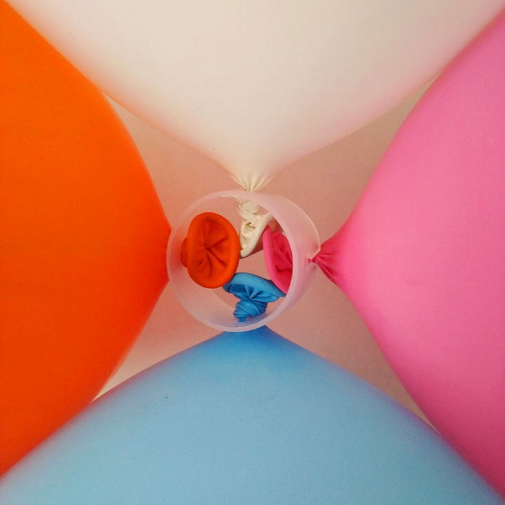 Simple Balloon Garland and Table for Wedding Party