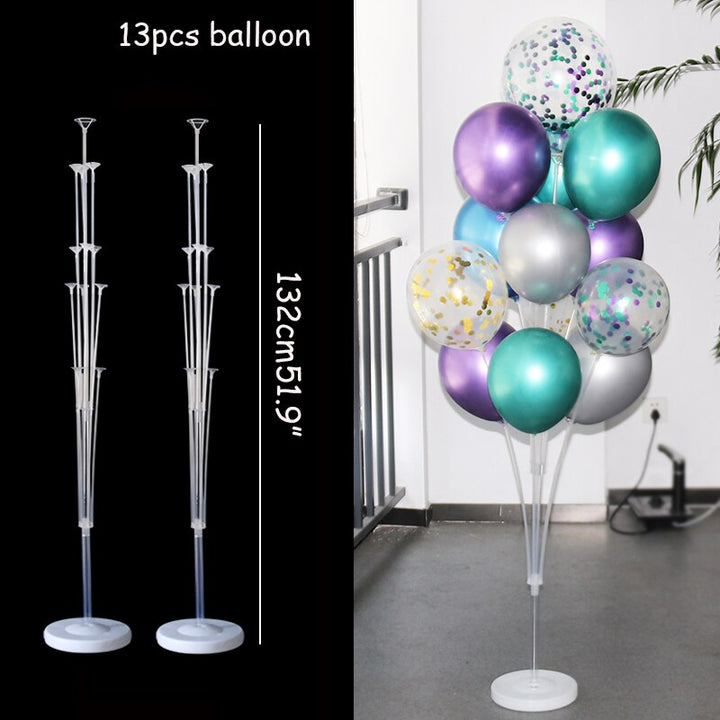 Simple Balloon Garland and Table for Wedding Party