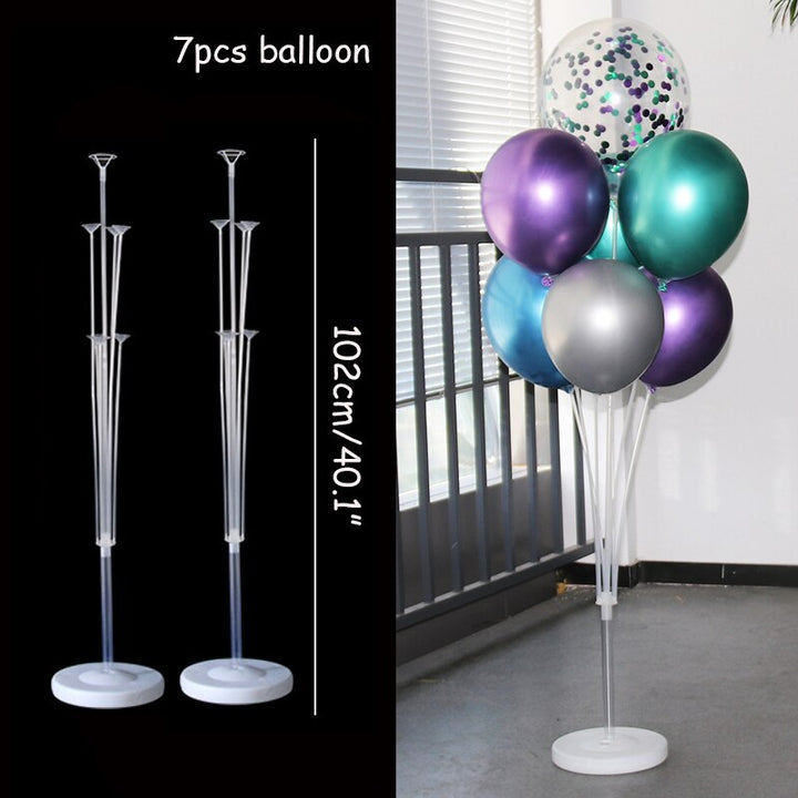 Simple Balloon Garland and Table for Wedding Party