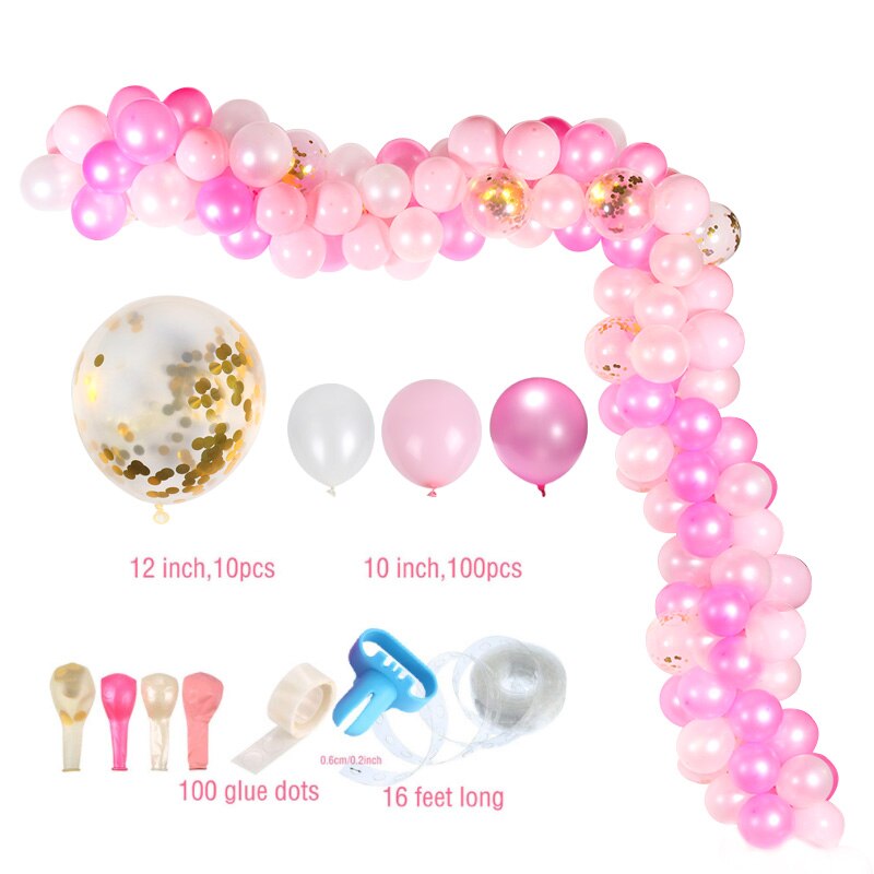 Simple Balloon Garland and Table for Wedding Party