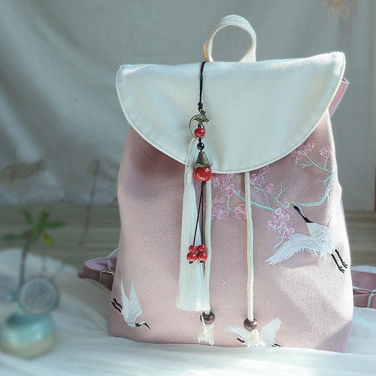 Ethnic Handbag All-match Fairy Style Antiquity Bag Mori Style Shoulder Bag Ancient Style Han Chinese Clothing Bag In Hand National Style Pastoral - MRSLM