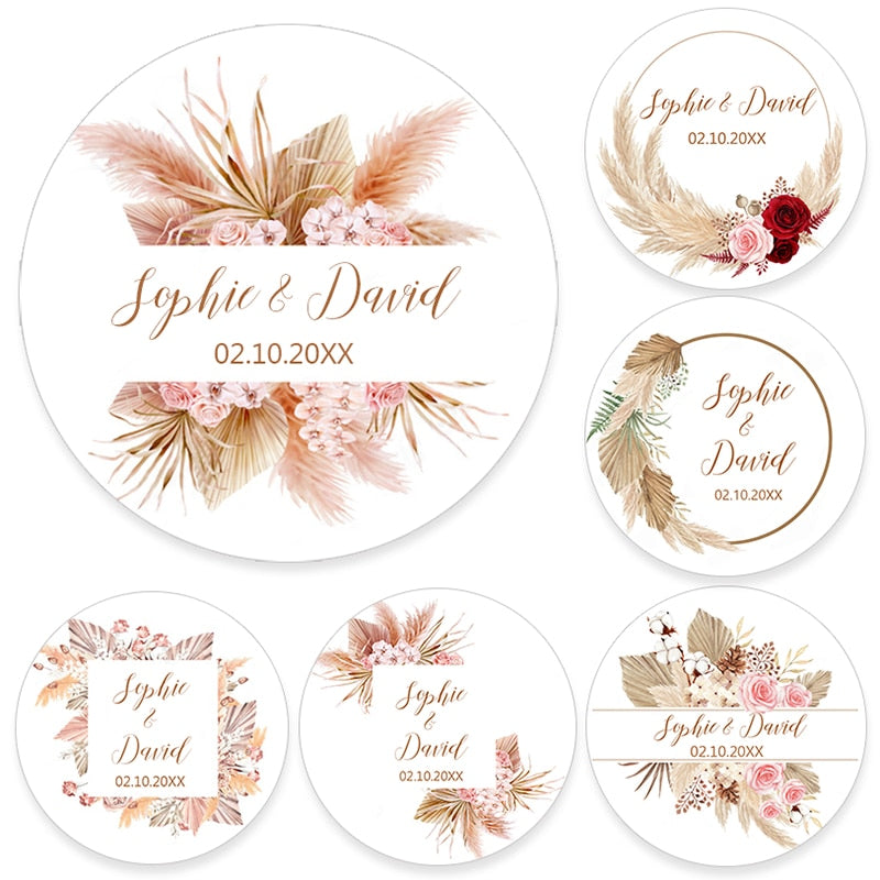Wedding Customized Stickers Set