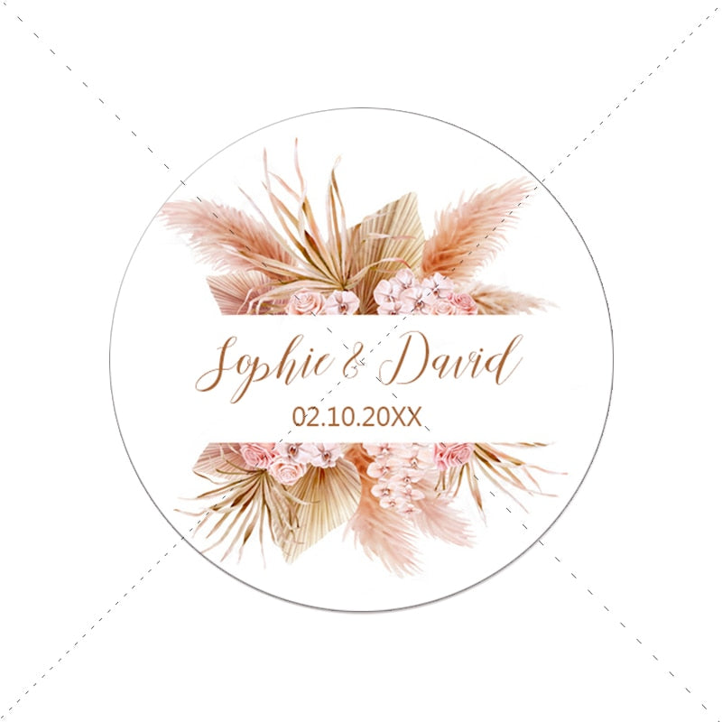 Wedding Customized Stickers Set