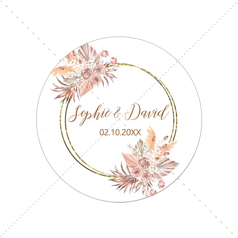 Wedding Customized Stickers Set