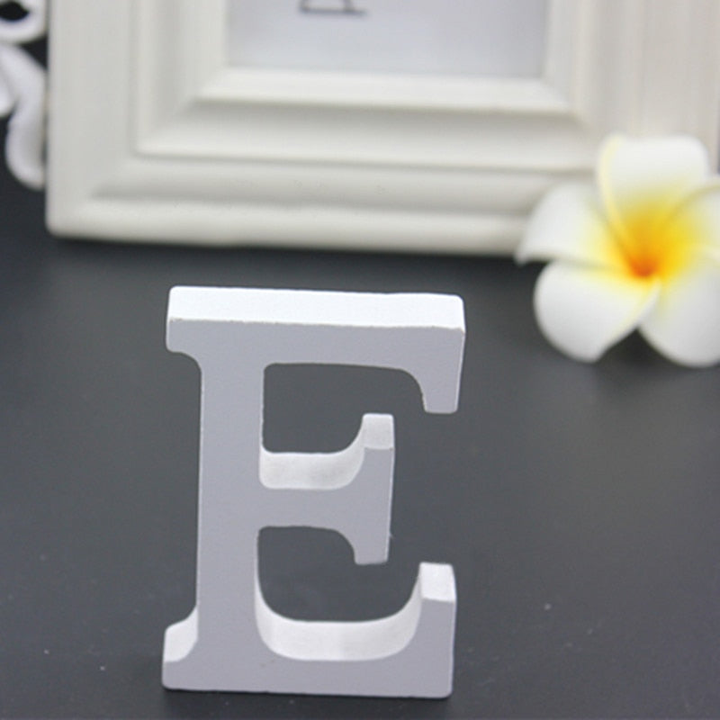 White Wooden Love Wedding Sign