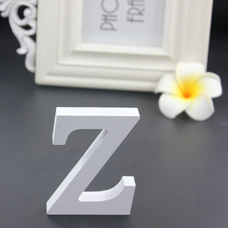 White Wooden Love Wedding Sign