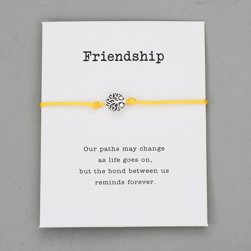 Friendship Card for Gift with Rope