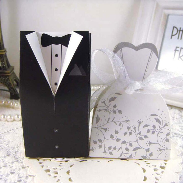 Bride And Groom Design Favors 10 Pcs Set