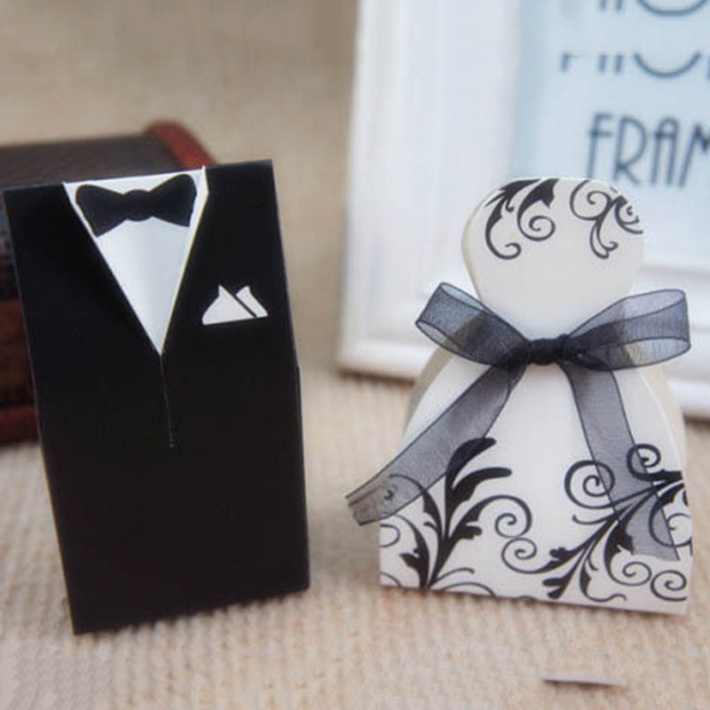 Bride And Groom Design Favors 10 Pcs Set