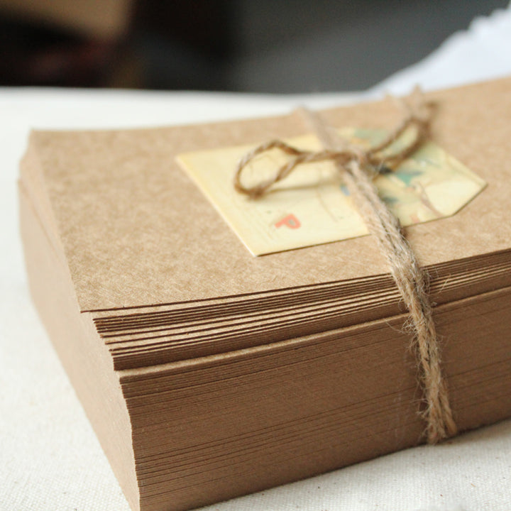 Vintage Style Kraft Paper Postcards