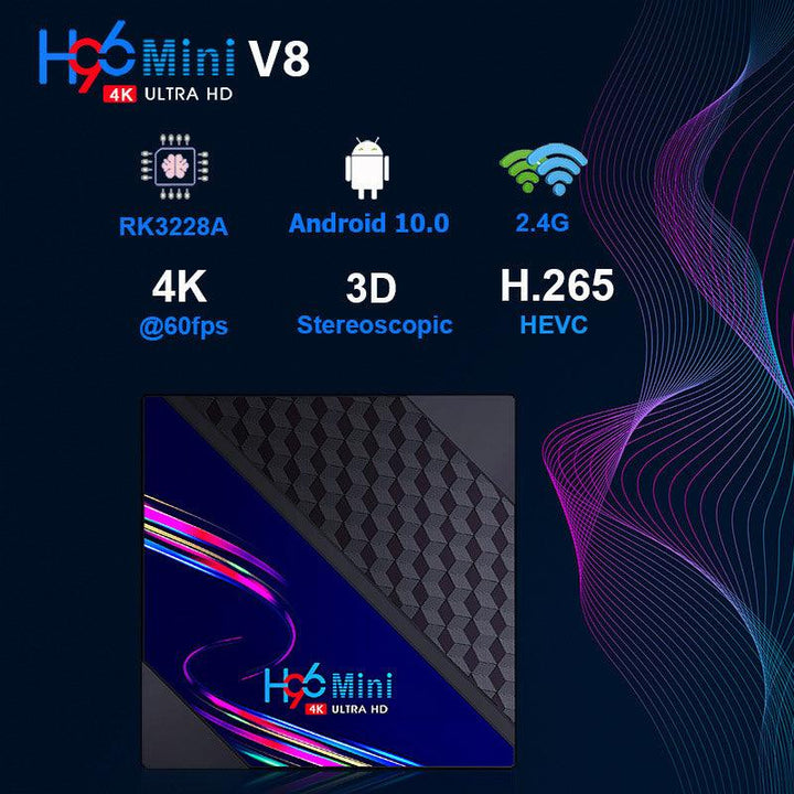 H96 Mini V8 Android 10.0 HD Player TV Box - MRSLM