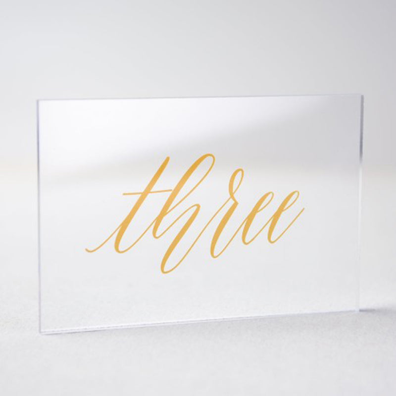 Romantic Table Card with Holders for Wedding Party