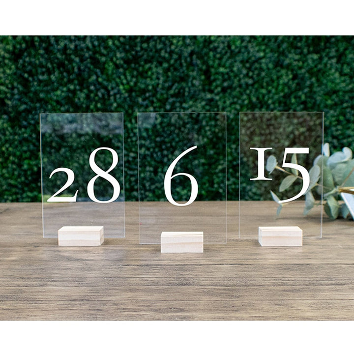 Romantic Table Card with Holders for Wedding Party