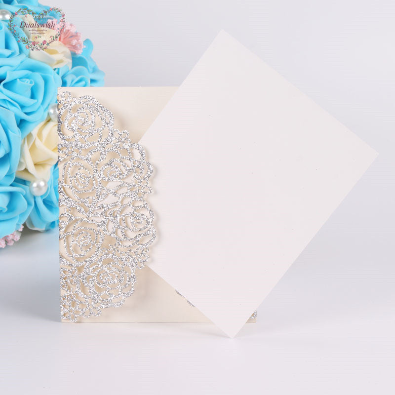 glitter invitation cards 50 pcs, view 16 - MRSLM
