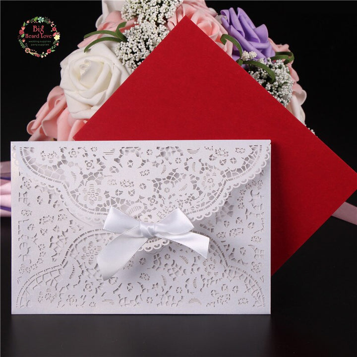 Glitter Invitation Cards 50 Pcs Set