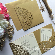 square wedding invitation cards, view 3 - MRSLM