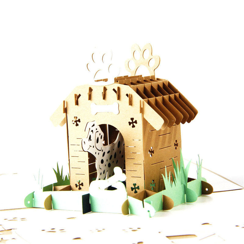 3D Laser Handmade Cute Paper Invitation