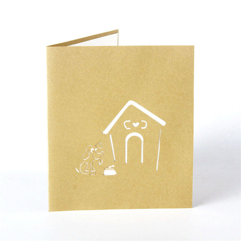 3D Laser Handmade Cute Paper Invitation