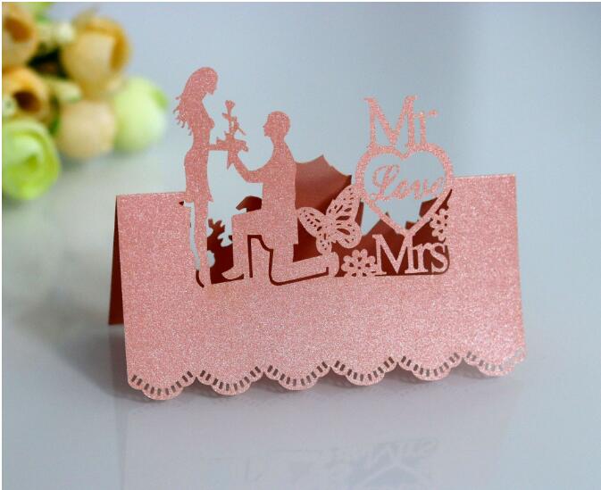 Cute Table Card for Wedding Party 100 pcs Set