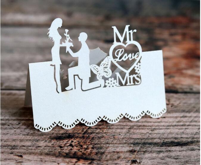 Cute Table Card for Wedding Party 100 pcs Set