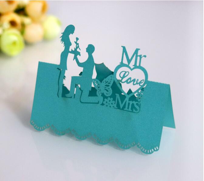 Cute Table Card for Wedding Party 100 pcs Set