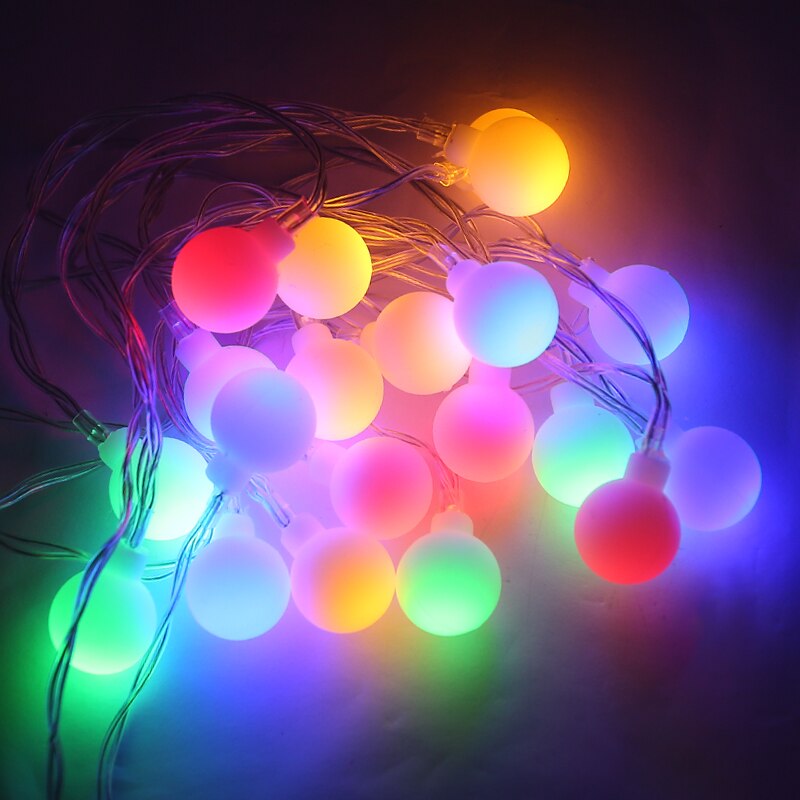 Colorful Bulb Shaped LED String Lights