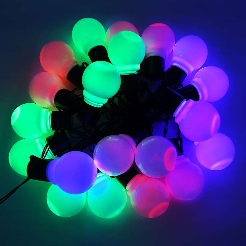 Colorful Bulb Shaped LED String Lights