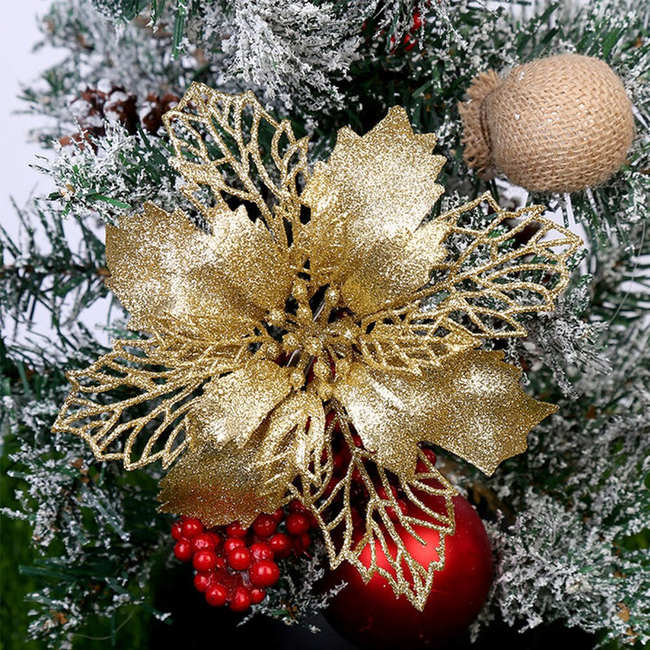 Christmas Ornament Flower Decorations Set