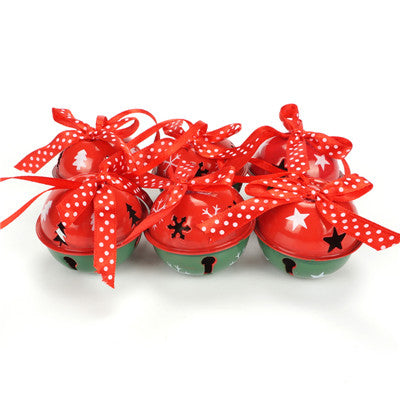 metal jingle bells with ribbon, view 3 - MRSLM