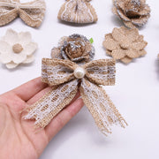 handmade burlap wedding decorations, view 14 - MRSLM